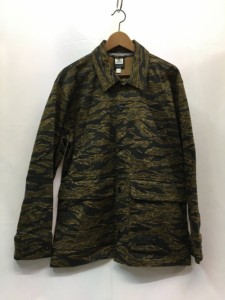 【古着】adidas アディダス　TIGER CAMO JACKET　ミリタリージャケット　カーキ　メンズ　アウター　XO　サイズ　コットン　カモフラ　DH