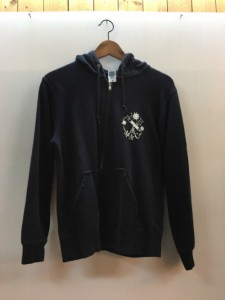 【古着】Jellan ジェラン　MAC　パーカー　ZIP　ブラック　フーディ　フード　レディース　アウター　Mサイズ　コットン／アウター【中古