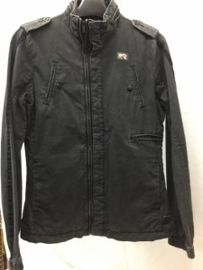 【古着】【G-STAR RAW】ミリタリージャケット　サイズS　ブラック　メンズ　古着　アメカジ／アウター【中古】[☆2][12251-2023063012908