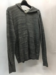 【古着】【THE　DUFFER ST,GEORGE】　ダファー　薄柄ジップアップパーカー　スウェット地　メンズ　古着　インポート／トップス【中古】[