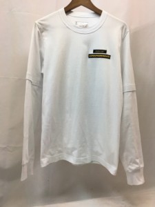 【古着】sakai サカイ 21-0175s Hank Willis Thomas Graphic L/S T-Shirt Tシャツ　ホワイト／トップス【中古】[☆3][12251-202210111260