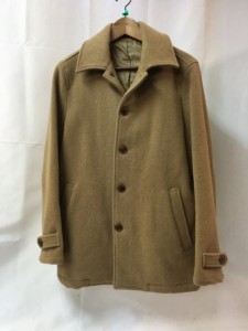 【古着】SHIPS　114-45-0073 SUPER140'S MELTON LONG COAT　キャメル　メンズ　Mサイズ／アウター【中古】[☆3][12251-2022122912604]