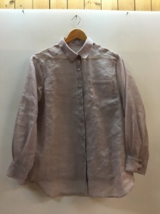 【古着】Apuweiser-riche アプワイザーリッシェ　シアーシャツ　パープル　レディース　シャツ　1　ポリエステル　無地　22167230／シャ 