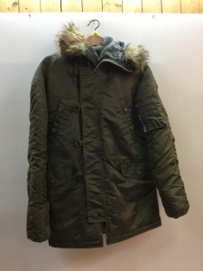 【古着】alpha industries アルファインダストリーズ　N-3B フライトジャケット カーキ　22094-176　レディース　アウター　Sサイズ　ナ 