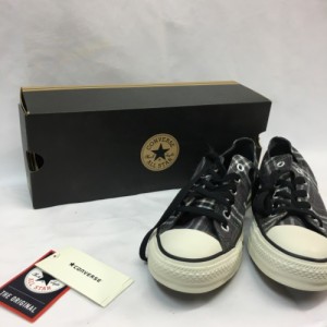 【古着】CONVERSE ALL STAR　D-CHECK OX BLACK　1C907　チェック柄　ブラック　メンズ　26.5cm／メンズ・スニーカー【中古】[☆3][12254-