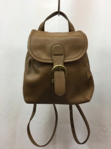 【古着】COACH コーチ　リュック　レザー　ブラウン　M5C-4152／バッグ【中古】[☆2][12255-2023040512202]