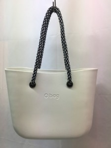 【古着】O bag　オーバッグ　トートバッグ　コットン　PVC　ホワイト／バッグ【中古】[☆2][12255-2023051412201]