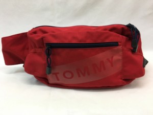 【古着】TOMMY HILFIGER　トミーヒルフィガー　TOMMY　ボディバッグ　レッド／バッグ【中古】[☆2][12255-2023052312203]