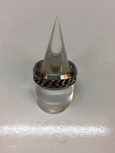 【古着】DIESEL ディーゼル チェーンデザインスチールリング 25号 アクセサリー／アクセサリー【中古】[☆3][12255-2023072012804]