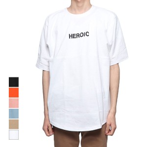 Tシャツ カットソー クルーネック 丸首 半袖 5分袖 ロゴ ビッグシルエット 綿 コットン100% トップス メンズ SALE セール