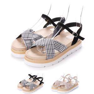 厚底サンダル クロス ベルトの通販 Au Pay マーケット