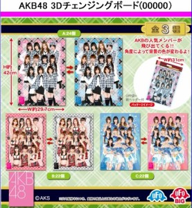 【ＡＫＢグッズ】 大放出 (数量限定) ＡＫＢ48 ３Ｄチェンジングボード (全３種セット) 前田敦子 大島優子 他