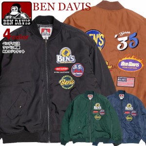 BEN DAVIS MA-1 ベンデイビス 2023 ワッペン 刺繍 フライトジャケット メンズ ミリタリージャケット ブルゾン BEN-1978