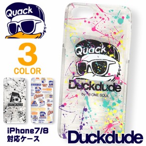 DUCK DUDE iPhoneケース ダックデュード アヒル iPhone7/8 クリアケース プラスチック ACCE-045