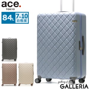 【商品レビューで＋5％】【5年保証】エーストーキョー スーツケース Lサイズ ace.TOKYO 軽量 大型 7泊 長期 84L 旅行 スカーラ 05384