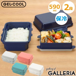 【商品レビューで＋5％】GEL-COOL お弁当箱 2段 女子 男性 ジェルクール レンジ対応 日本製 保冷 プラスデリ plus deli 2段 300ml+295ml