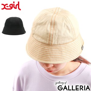 【商品レビューで＋5％】エックスガール 帽子 X-girl SAILOR HAT セーラーハット ハット ステッチ 黒 ブラック レディース 105232051006