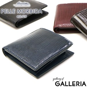 最大23％還元★6/23限定｜【商品レビューで＋5％】PELLE MORBIDA ペッレモルビダ 二つ折り財布 モルビダ リザード メンズ 革 Barca バル