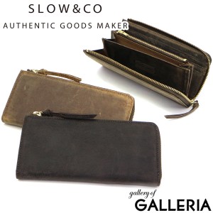 【商品レビューで＋5％】スロウ 長財布 SLOW L字ファスナー長財布 kudu クーズー L zip long wallet 本革 メンズ レディース 333S81I