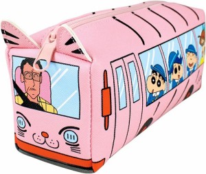 クレヨンしんちゃん バス型ペンポーチ ピンク 新品