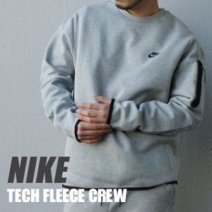 新品 ナイキ NIKE TECH FLEECE CREW テックフリース クルースウェット DARK GREY HEATHER グレー CU4506-063 SWT/HOODY