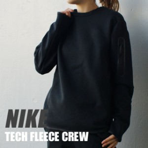 新品 ナイキ NIKE TECH FLEECE CREW テックフリース クルースウェット BLACK ブラック 黒 CU4506-010 SWT/HOODY