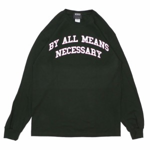 【数量限定特別価格】 新品 クラウド KROD BY ALL MEANS NECESSARY L/S TEE 長袖Tシャツ FOREST GREEN グリーン TOPS