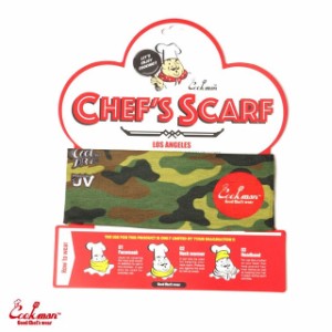 新品 クックマン Cookman Chef's Scarf Camo Green (Woodland) シェフズ スカーフ カモ グリーン 緑 グッズ