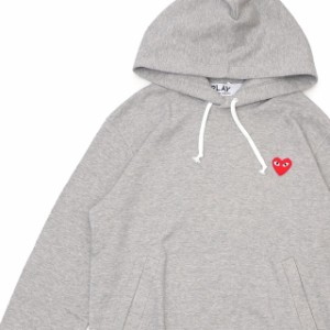 新品 プレイ コムデギャルソン PLAY COMME des GARCONS MENS RED HEART PULLOVER PARKA パーカー GRAY グレー 灰色 SWT/HOODY