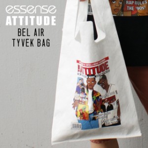 新品 エッセンス essense x アティチュード ATTITUDE BEL AIR TYVEK BAG タイベック バッグ WHITE ホワイト グッズ