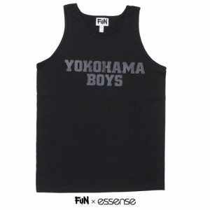 【数量限定特別価格】 新品 ファン FUN essense EXCLUSIVE YOKOHAMA BOYS ヨコハマボーイズ TANK TOP タンクトップ BLACK ブラック 黒 TO