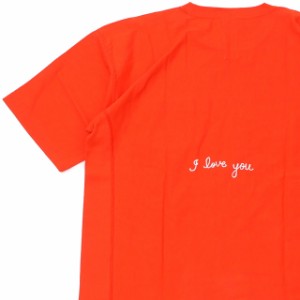 新品 ロンハーマン RHC Ron Herman x チャンピオン Champion I Love You Tee リバースウィーブ Tシャツ ORANGE オレンジ 半袖Tシャツ