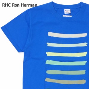 新品 ロンハーマン RHC Ron Herman x チャンピオン Champion Rainbow Crewneck Tee Tシャツ BLUE ブルー 青 半袖Tシャツ