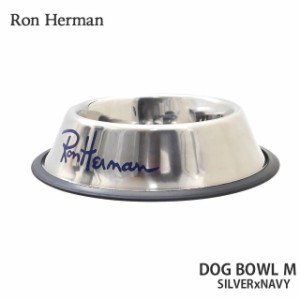 新品 ロンハーマン Ron Herman DOG BOWL M ドッグボウル SILVERxNAVY グッズ