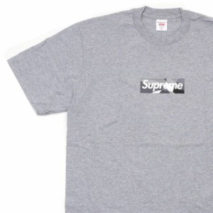 新品 シュプリーム SUPREME x エミリオ・プッチ Emilio Pucci Box Logo Tee ボックスロゴ Tシャツ GRAYxBLACK 半袖Tシャツ