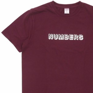 新品 ナンバーズ Numbers 3-D WORDMARK-S/S T-SHIRT Tシャツ PORT バーガンディー 半袖Tシャツ