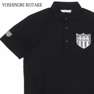 【数量限定特別価格】 新品 ヨシノリコタケ YOSHINORI KOTAKE 店舗限定 444 EMBLEM POLO SHIRTS ポロシャツ BLACK ブラック 黒 TOPS