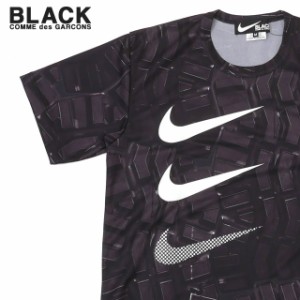 新品 ブラック コムデギャルソン BLACK COMME des GARCONS x ナイキ NIKE ARROW SWOOSH TEE Tシャツ BLACK ブラック 黒 半袖Tシャツ