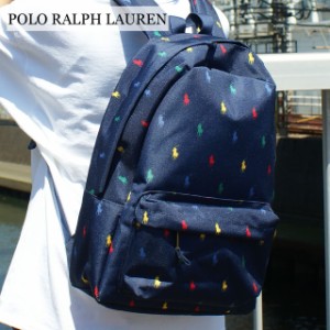 新品 ポロ ラルフローレン POLO RALPH LAUREN Pony Backpack ビッグポニー バックパック リュック NAVY MULTI ネイビー マルチ キッズ グ