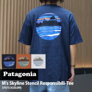 新品 パタゴニア Patagonia Ms Skyline Stencil Responsibili Tee スカイライン ステンシル レスポンシビリティー Tシャツ 37673 アウト