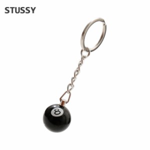 新品 ステューシー STUSSY 8 BALL KEYCHAIN キーチェーン キーホルダー BLACK ブラック 黒 グッズ