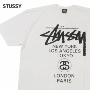 新品 ステューシー STUSSY WORLD TOUR TEE Tシャツ WHITE ホワイト 白 半袖Tシャツ