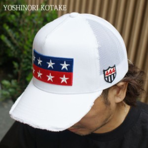 新品 ヨシノリコタケ YOSHINORI KOTAKE STAR WAPPEN MESH CAP メッシュキャップ WHITE ホワイト ヘッドウェア