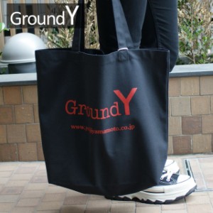 新品 グラウンドワイ Ground Y Tote Cotton Canvas Logo Tote Bag トートバッグ BLACKxRED Yohji Yamamoto ヨウジヤマモト グッズ