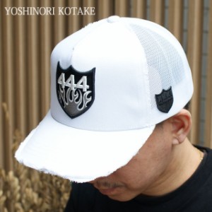 新品 ヨシノリコタケ YOSHINORI KOTAKE FIRE 444LOGO MESH CAP メッシュキャップ WHITE ホワイト 白 ヘッドウェア