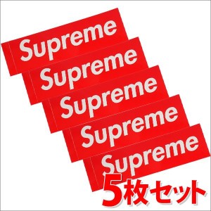 新品 シュプリーム SUPREME Box Logo Sticker 5枚セット RED レッド BOXロゴ ボックスロゴ ステッカー ストリート スケート スケーター 