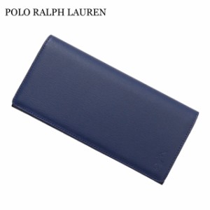 新品 ポロ ラルフローレン POLO RALPH LAUREN P-1011ORIN LEATHER LONG WALLET レザー ロング ウォレット 長財布 長札入れ 二つ折り BLUE