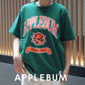 新品 アップルバム APPLEBUM College Logo T-shirt カレッジロゴ Tシャツ GREEN グリーン 半袖Tシャツ