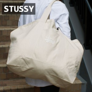 新品 ステューシー STUSSY CANVAS EXTRA LARGE TOTE BAG トートバッグ NATURAL ナチュラル グッズ