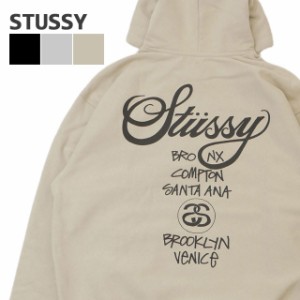 新品 ステューシー STUSSY WORLD TOUR HOOD スウェット パーカー スケート ストリート エイトボール ストックロゴ ストゥーシー スチュー